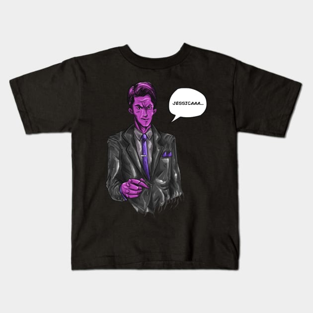 Mr. Purple man Kids T-Shirt by BRed_BT